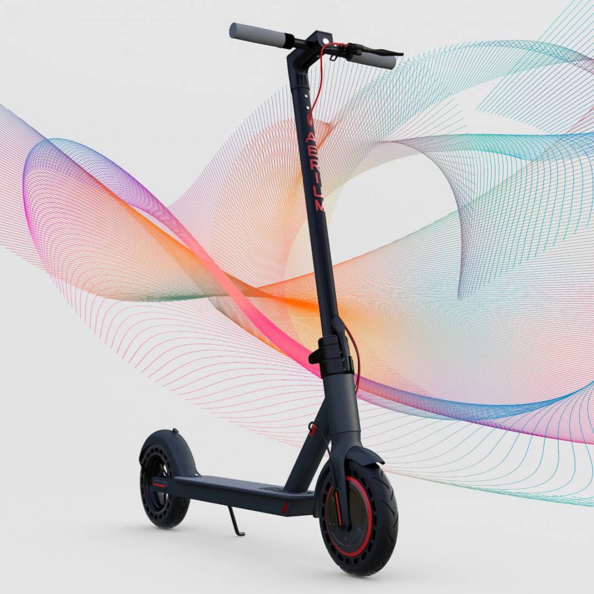 Elektrokoloběžka AERIUM AOVO PRO černá - Rozbaleno - Bazar
