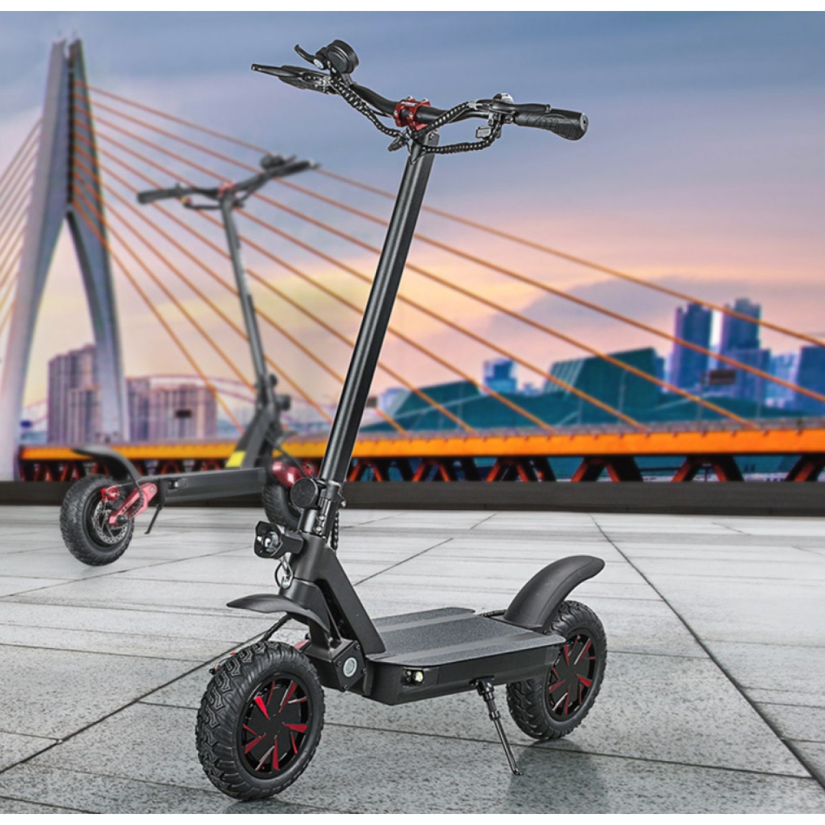 Terénní elektrokoloběžka AERIUM Ecorider 3600 W Dual černá