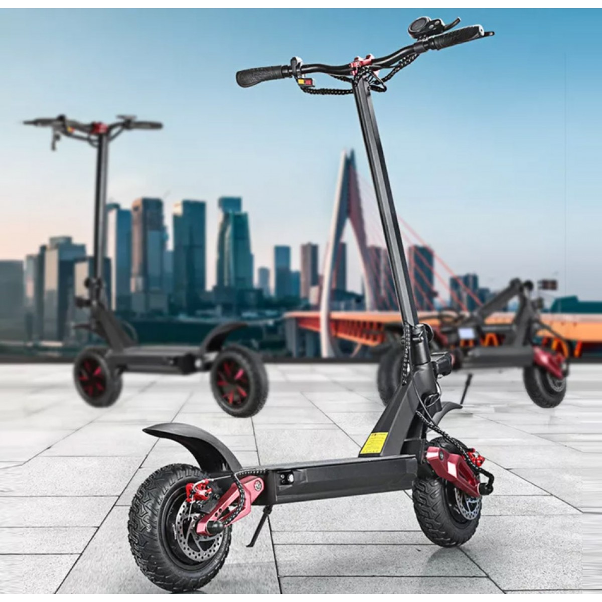 Terénní elektrokoloběžka AERIUM Ecorider 3600 W Dual černá