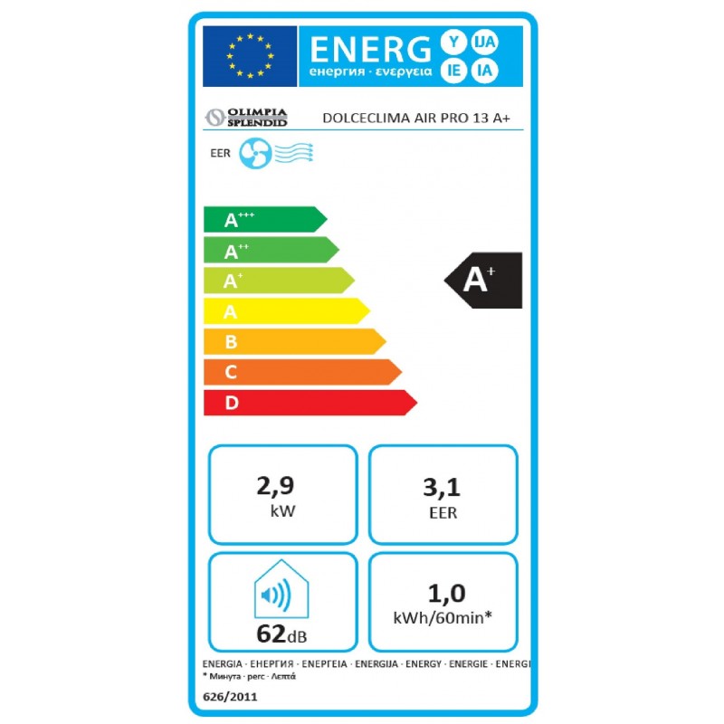 Mobilní klimatizace Olimpia Splendid Dolceclima Air Pro 13 A+ WiFi
