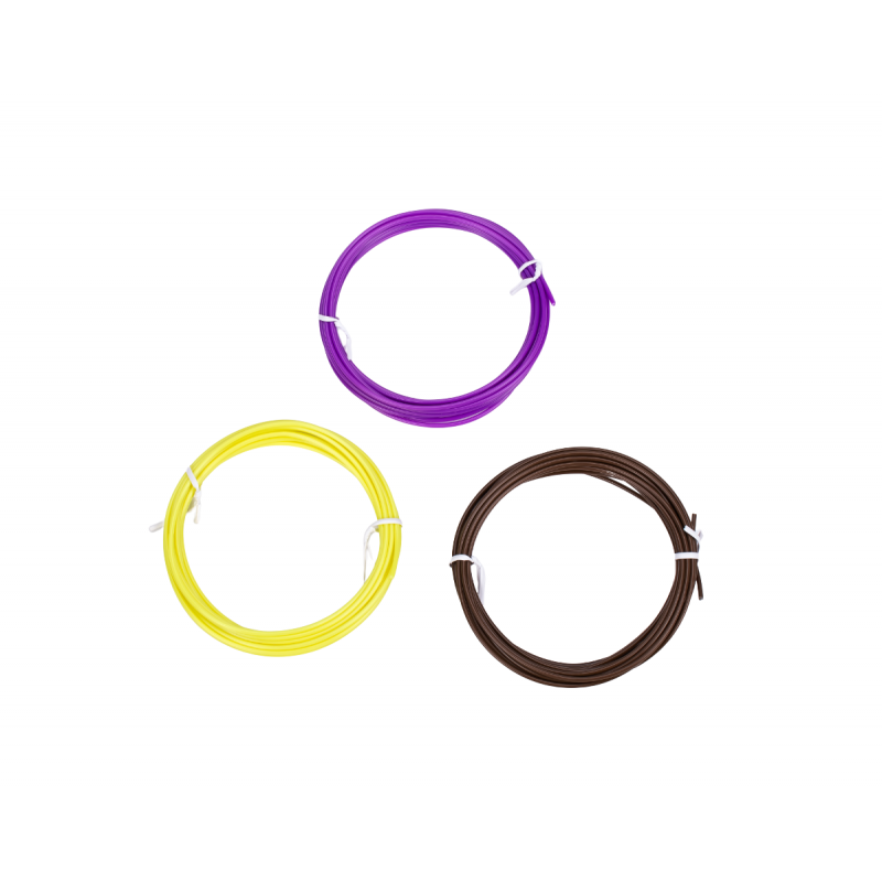 Náhradní filamenty AERIUM pro 3D Pera 1,75 mm PLA 3 metry x 3 barvy