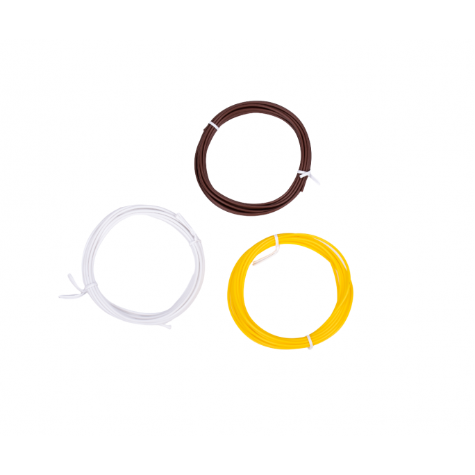 Náhradní filamenty AERIUM pro 3D Pera 1,75 mm PCL 3 metry x 3 barvy