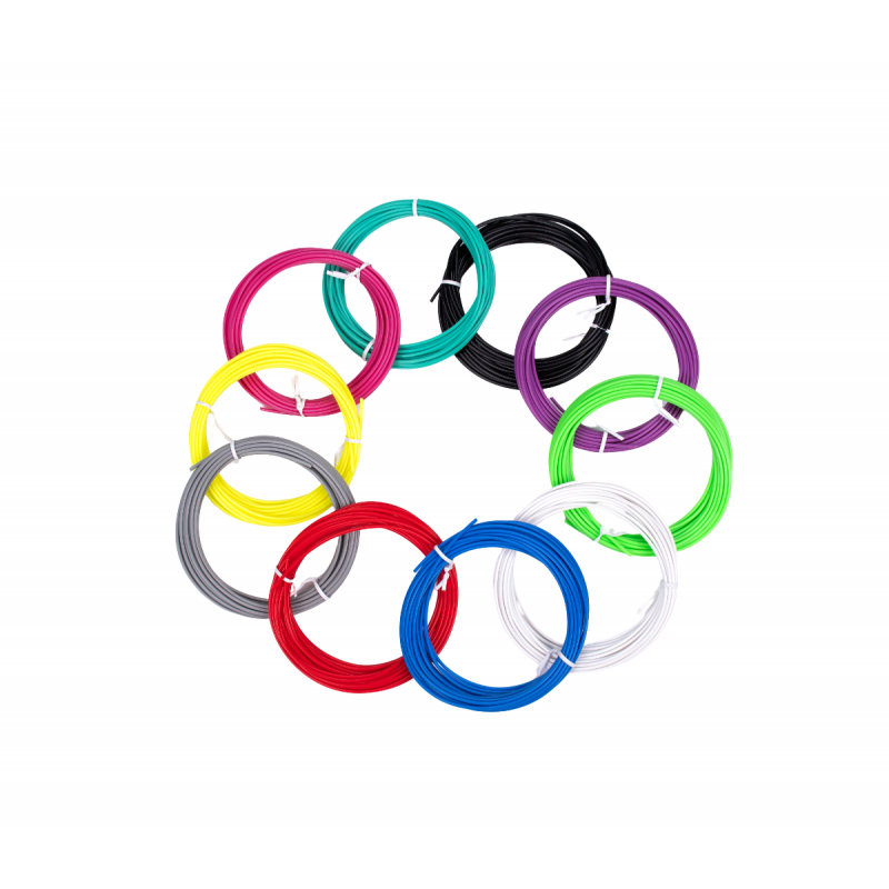 Náhradní filamenty AERIUM pro 3D Pera 1,75 mm PLA 5 metrů x 10 barev