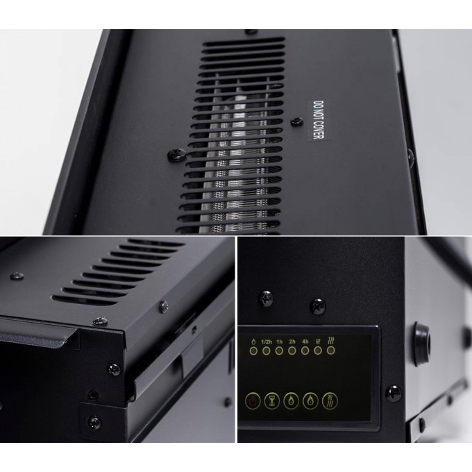 Elektrický krb Glow Fire NEPTUN černý