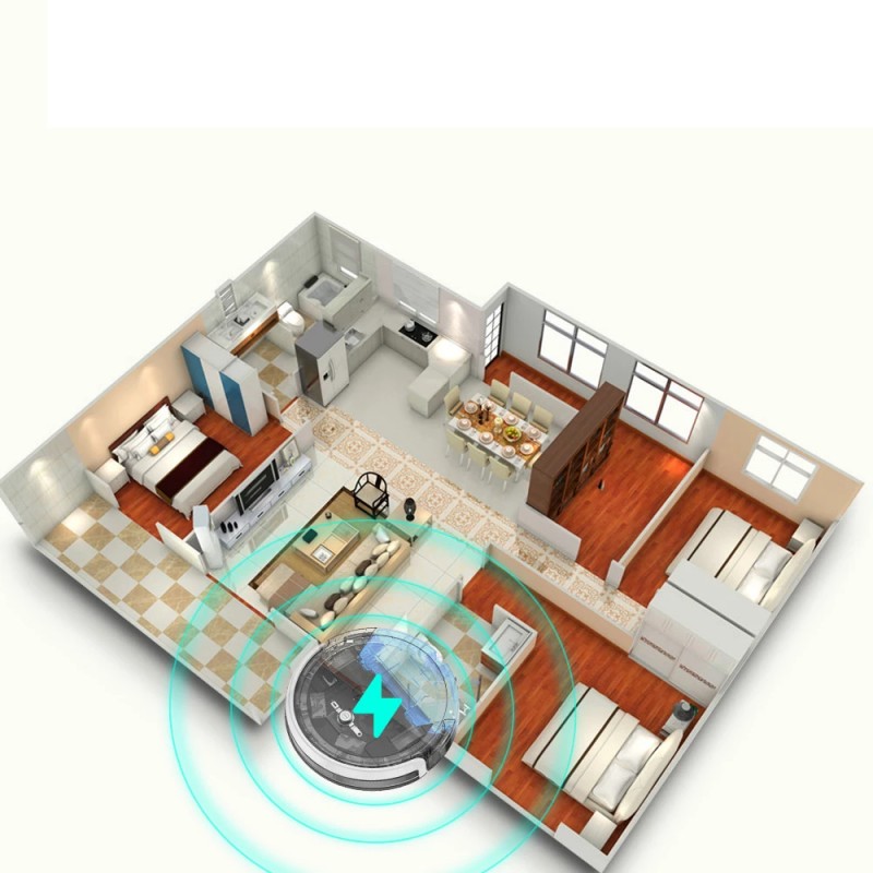 Robotický vysavač s mopem AERIUM SmartAI G50 černý