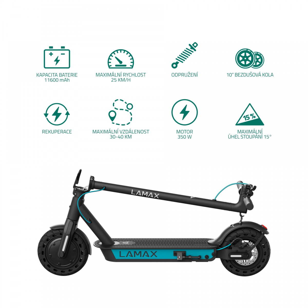 Elektrokoloběžka LAMAX E-Scooter S11600 černá Recenze