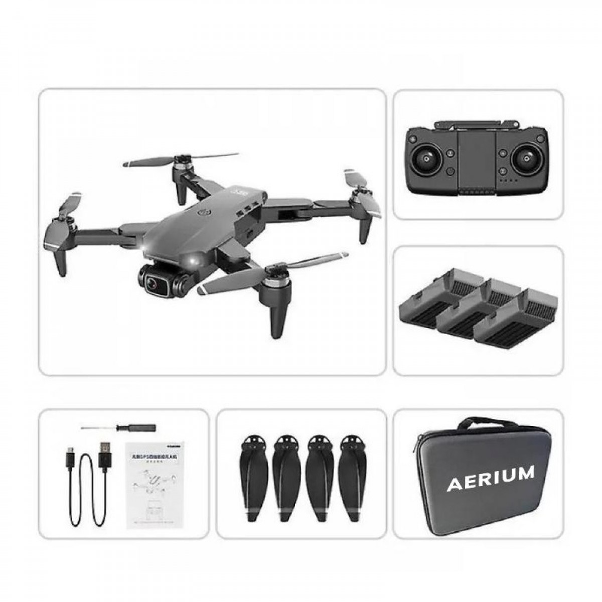 Dron AERIUM L900 GPS 4K černý - 3 baterie Recenze