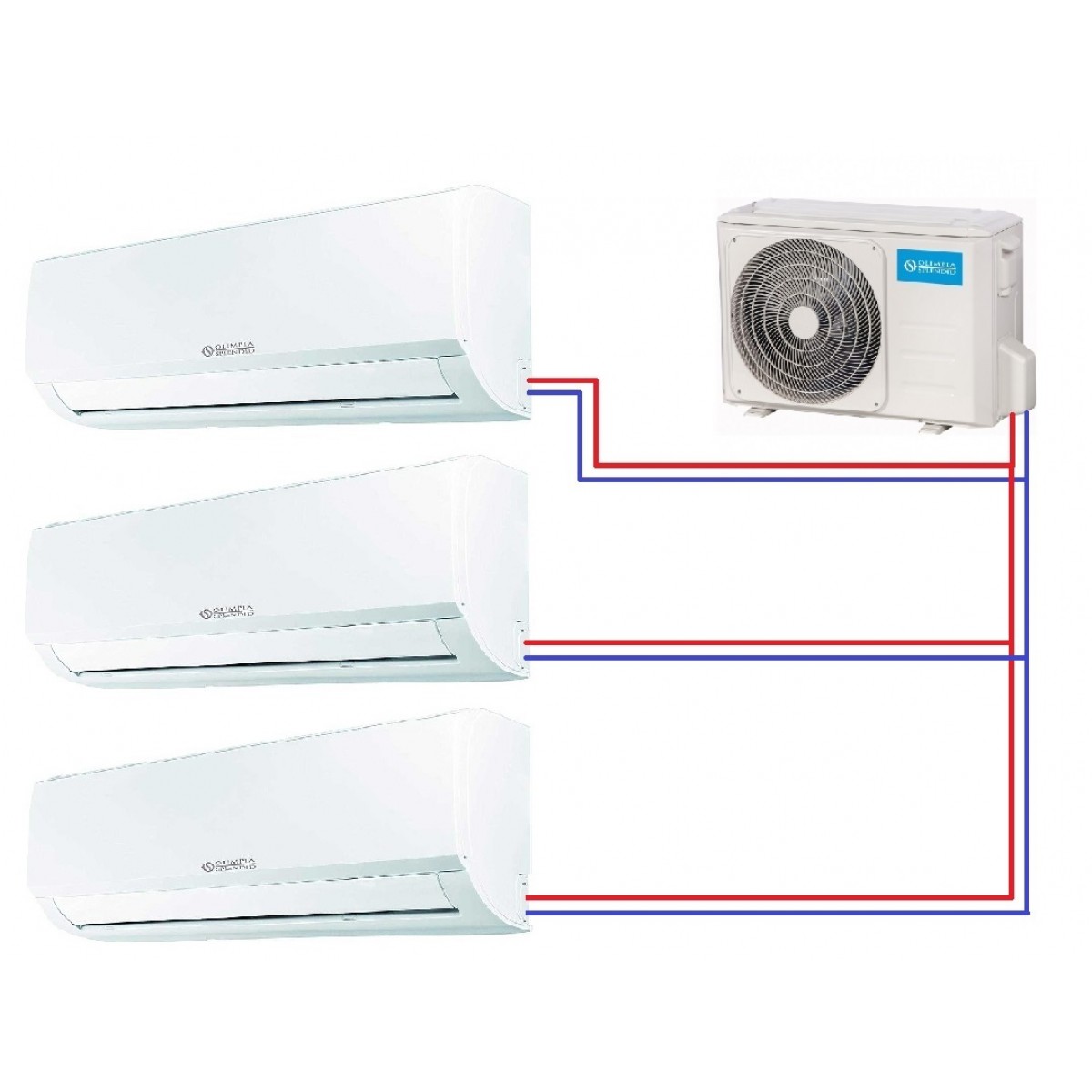 Multi-split klimatizace Olimpia Splendid Nexya S4 E TRIAL Inverter 21 (9+9+12)
