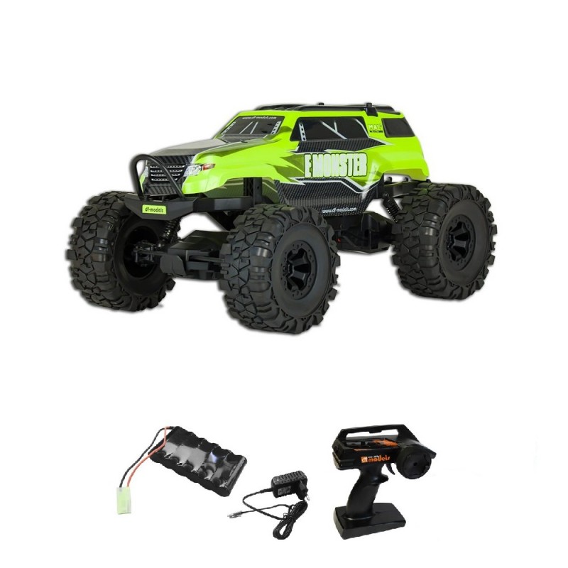 RC auto DF MODELS Crawler E Monster (1:10) - zelená Recenze