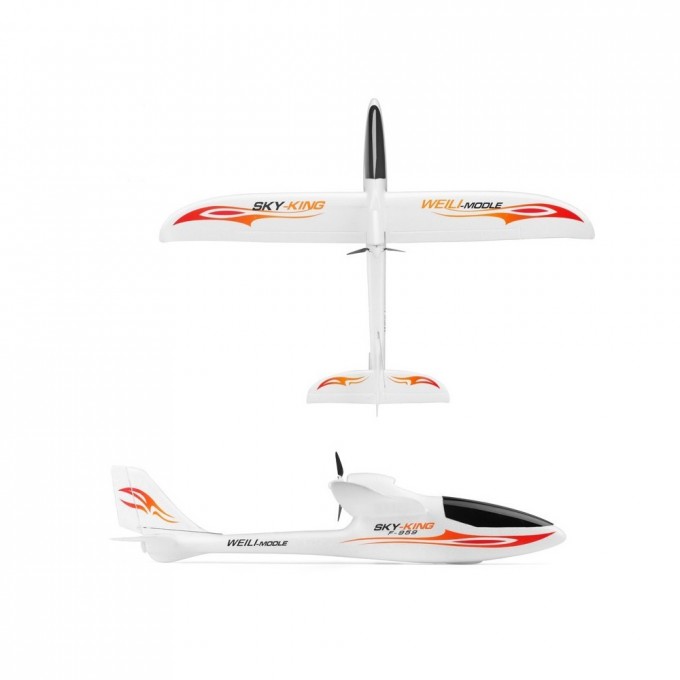 RC letadlo S-IDEE SKY-KING červená