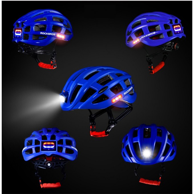 Helma AERIUM ROCKBROS Ultralight s LED svítilnou černá