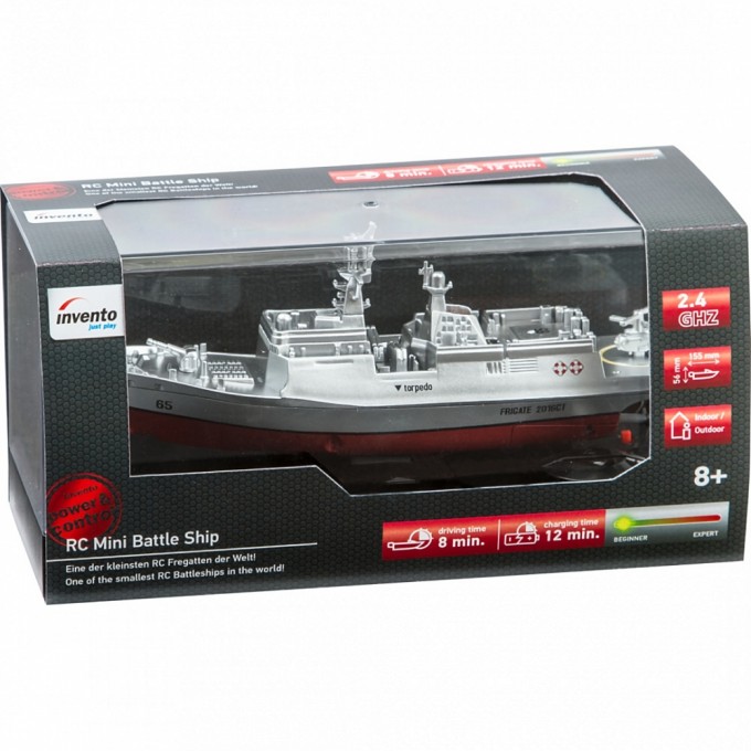 RC bitevní loď Invento Mini Frigate 2016CT - šedá