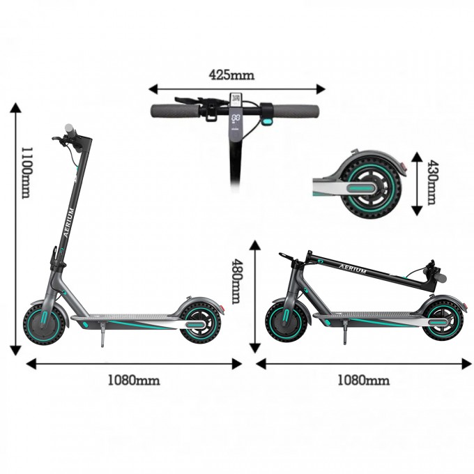 Elektrokoloběžka AERIUM T350 PRO modrá