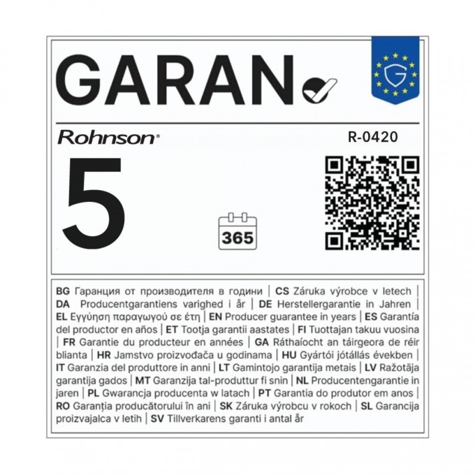 Digitální topný panel Rohnson R-0420 Ionic