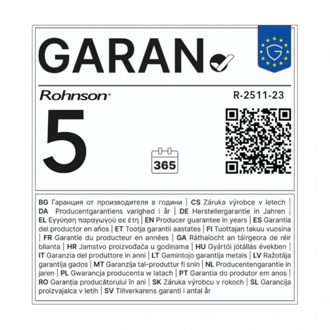 Olejový radiátor Rohnson R-2511-23 Genius Wi-Fi