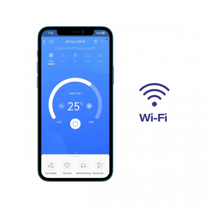 Mobilní klimatizace Olimpia Splendid Dolceclima Compact 10 MBB Wi-Fi - rozbaleno