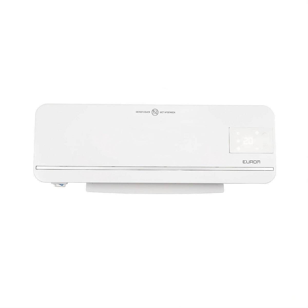 Keramické nástěnné topidlo EUROM Sani-Wallheat 2000 Wi-Fi - rozbaleno, výkon 2000 W, funkce Wi-Fi, dálkové ovládání, oscilace, LCD displej, časovač
