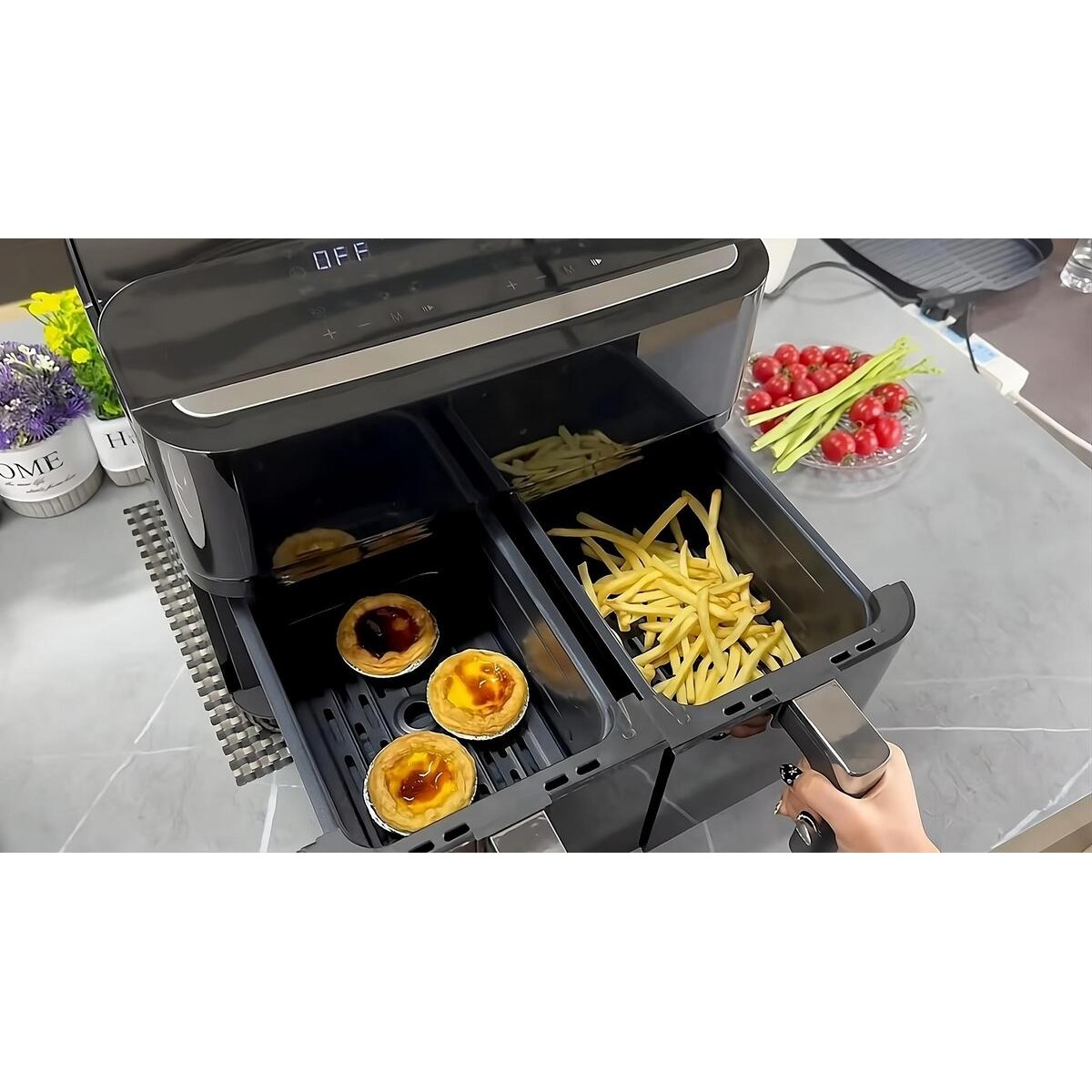 Horkovzdušná fritéza AERIUM CrispWave FA300 DUAL ZONE - zánovní