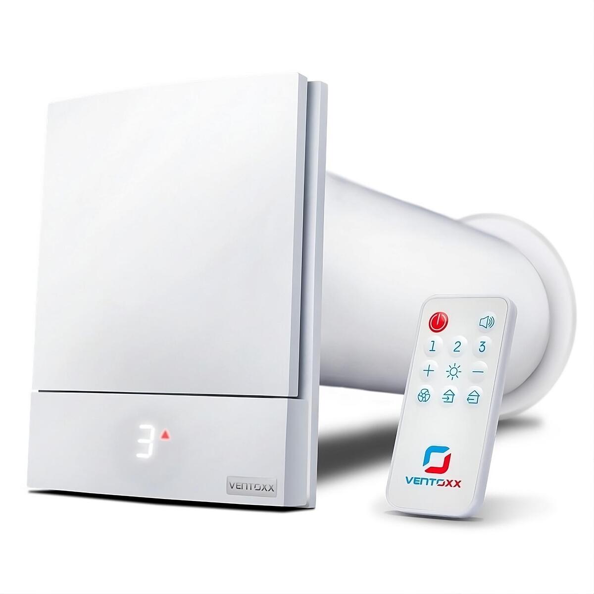 Decentrální rekuperace VENTOXX HARMONY SMART - rozbaleno, zdravější vzduch, Wi-Fi modul, úspora energie, účinnost až 94 %, hlučnost 22 dB, jednoduchá instalace, energetická třída A