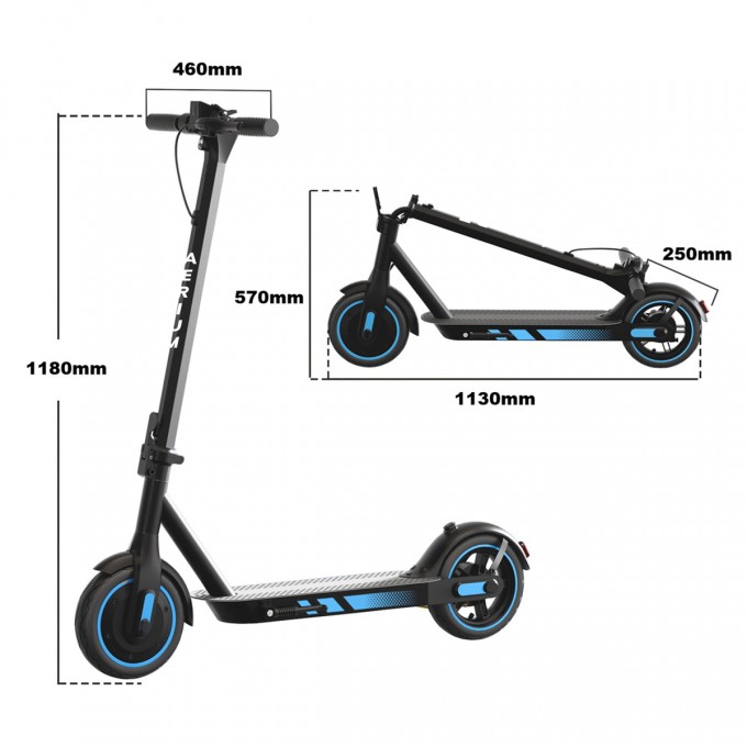 Elektrokoloběžka AERIUM MaxRide T500 modrá - zánovní