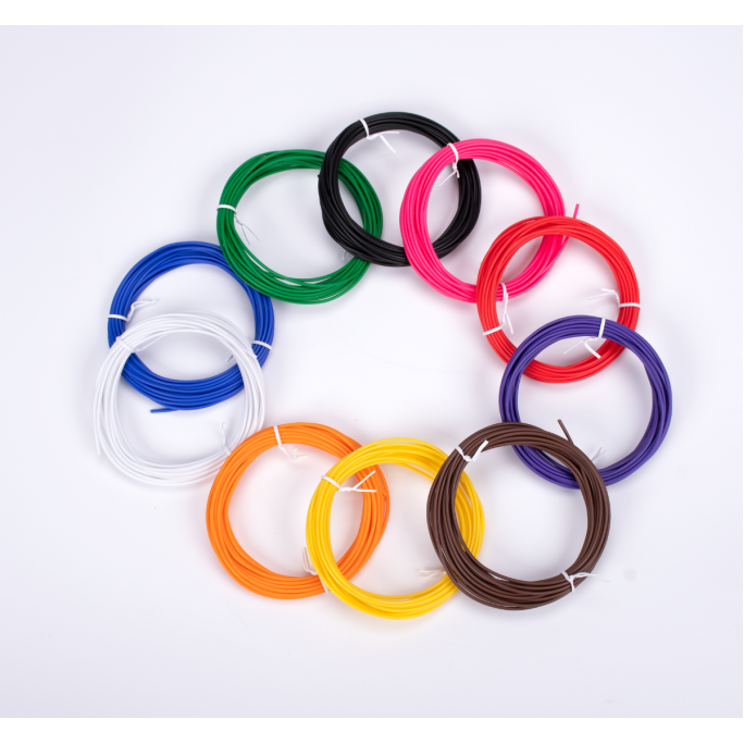 Náhradní filamenty AERIUM pro 3D Pera 1,75 mm PCL 5 metrů x 10 barev Náhradní filamenty AERIUM pro 3D Pera 1,75 mm PCL 5 metrů x 10 barev