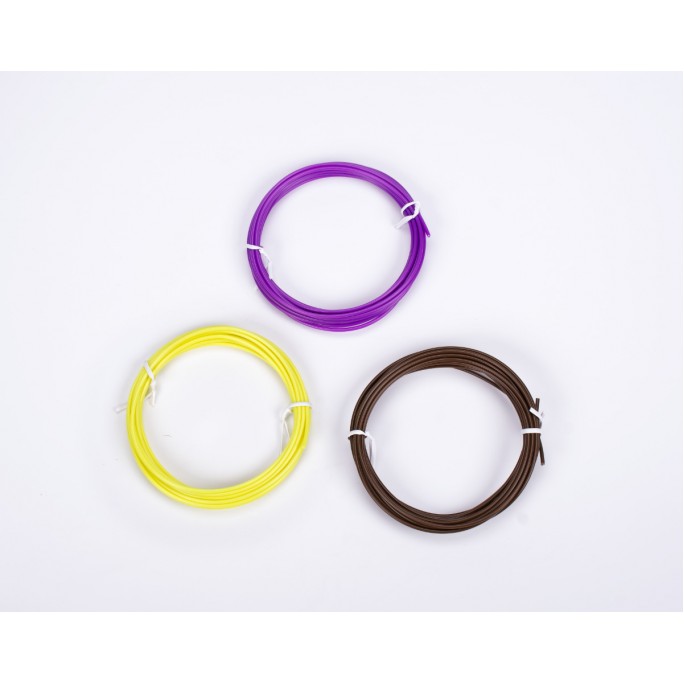 Náhradní filamenty AERIUM pro 3D Pera 1,75 mm PLA 3 metry x 3 barvy Náhradní filamenty AERIUM pro 3D Pera 1,75 mm PLA 3 metry x 3 barvy