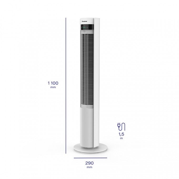 Sloupový ventilátor AERIUM SilentTower IonWIFI AF500