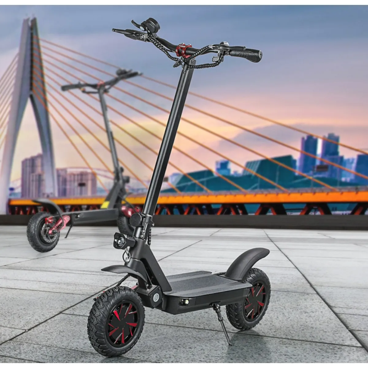 Terénní elektrokoloběžka AERIUM Ecorider 3600 W Dual černá