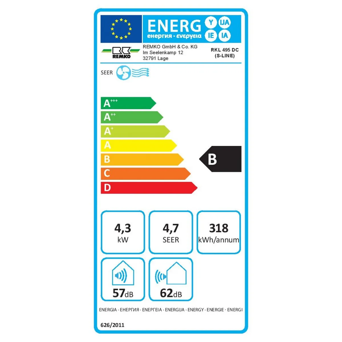 Mobilní klimatizace REMKO RKL495 DC bílá