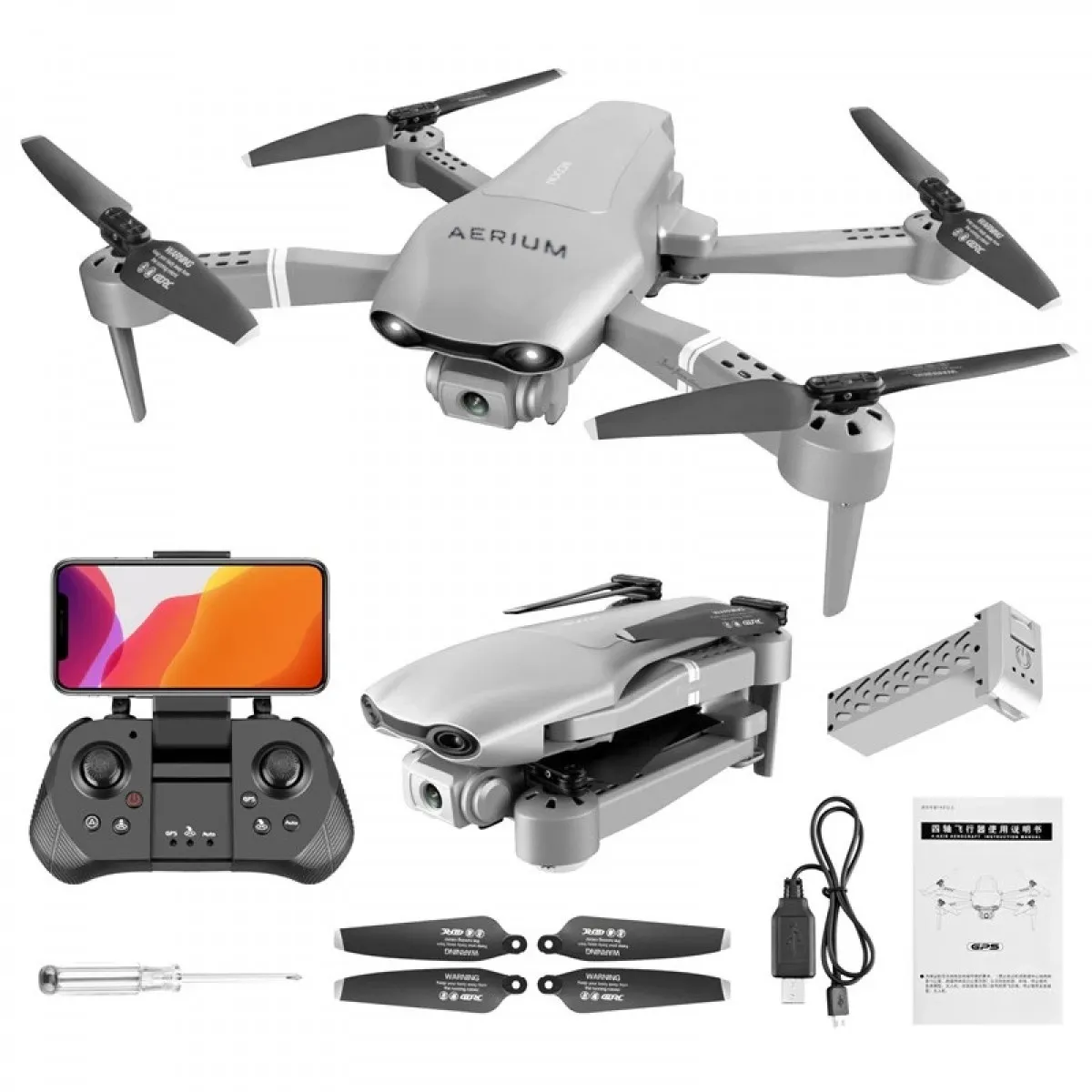 Dron AERIUM Nocchi 4K Dual Camera GPS V2 - 3 baterie Recenze