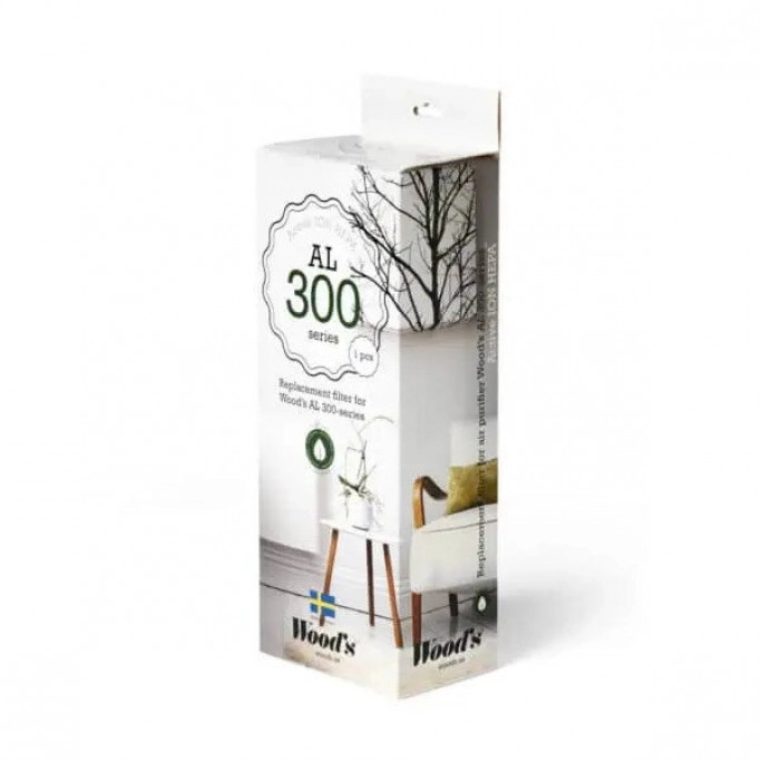 Náhradní aktivní ION HEPA filtr pro Woods AL310 / AL310 FC Náhradní aktivní ION HEPA filtr pro Woods AL310 / AL310 FC