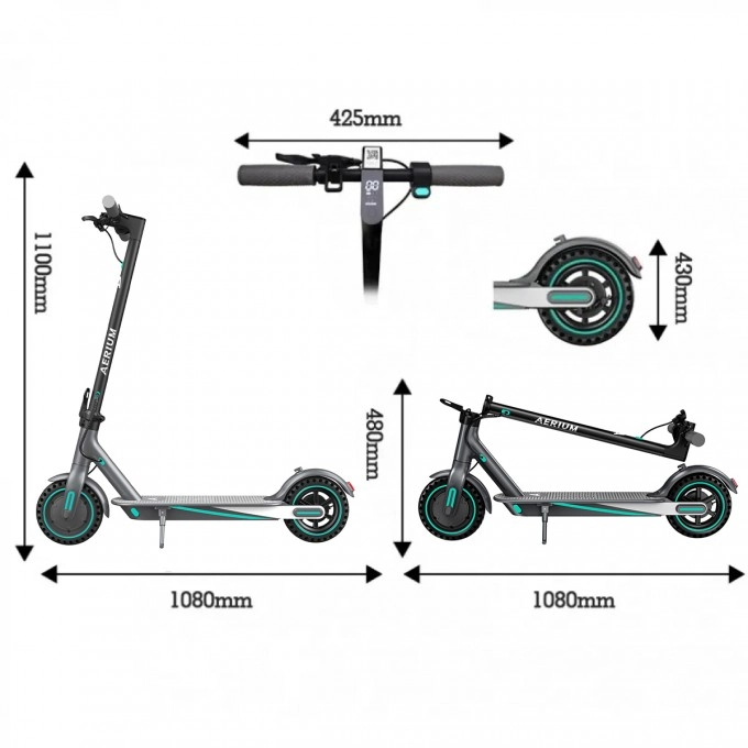 Elektrokoloběžka AERIUM T350 PRO modrá