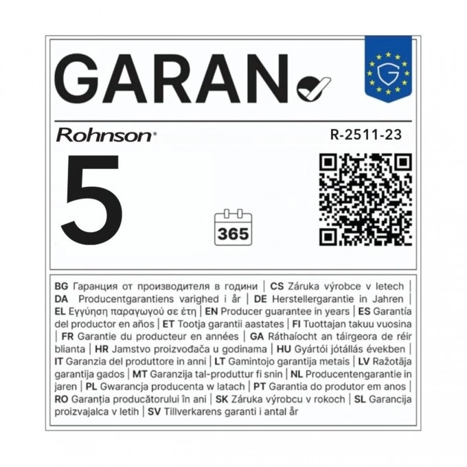 Olejový radiátor Rohnson R-2511-23 Genius Wi-Fi