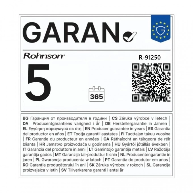 Odvlhčovač vzduchu Rohnson R-91250 Power Dry Genius Wi-Fi