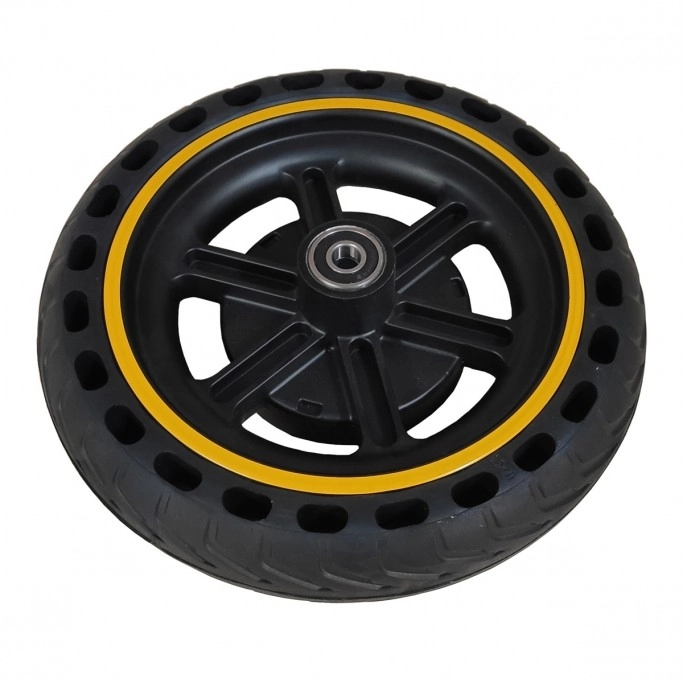 Náhradní zadní kolo žlutá barva pro koloběžku AERIUM T350 černá